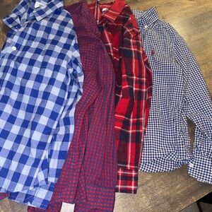 Lot of 4 size 8 BOY shirts - Ralph Lauren, Old Navy